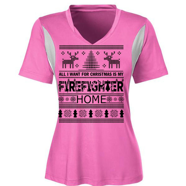 I Want For Christmas Is My Firefighter Home T Shirt, Being A Firefighter T Shirt, Awesome T-Shirts