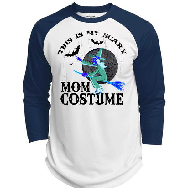 This Is My Scary Mom Costume T Shirt, Wait For Halloween T Shirt, Awesome T-Shirts  (Polyester Game Baseball Jersey)