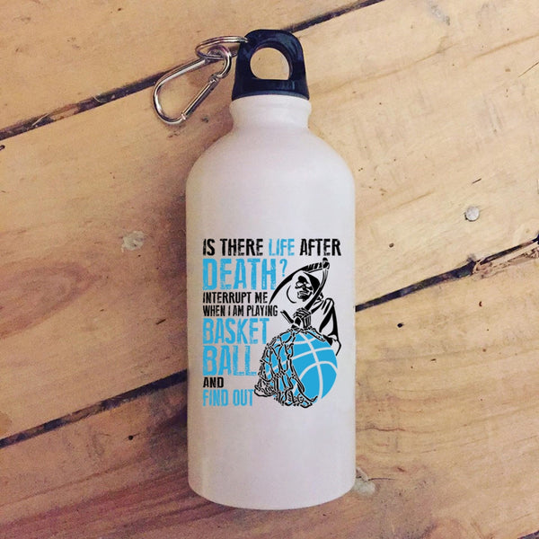 Don't Interrupt Me When I Am Playing Basketball 20 oz Stainless Steel Bottle,Funny Outdoor Sports Water Bottle