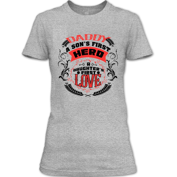 A black t-shirt with the shopify logo