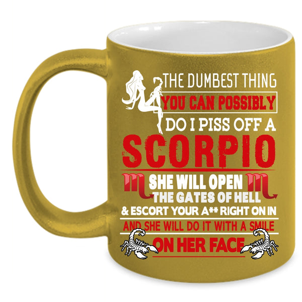Scorpio Coffee Mug, Birthday Gift For Daughter Coffee Cup