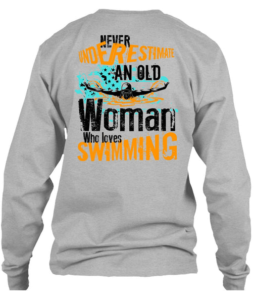 Old Woman Who Loves Swimming T Shirt, I Love Swimming T Shirt