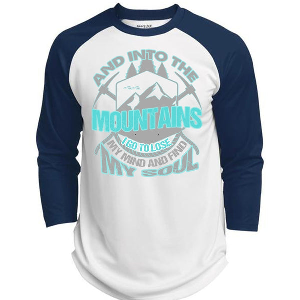 And Into The Mountains T Shirt, I Love Hiking T Shirt, Awesome T-Shirts  (Polyester Game Baseball Jersey)