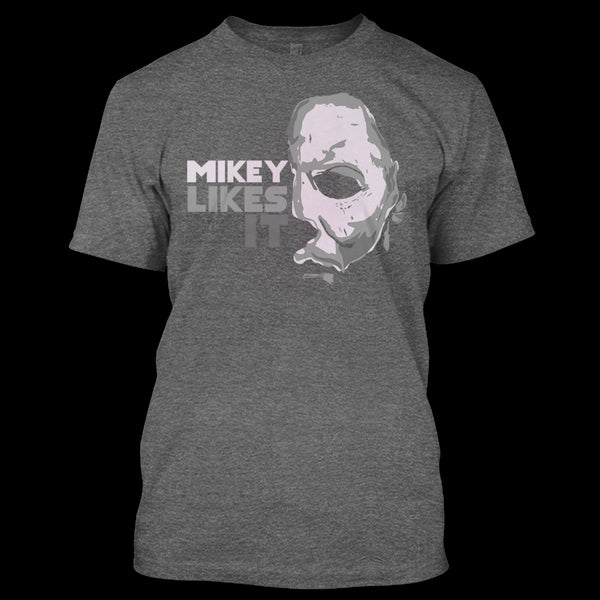 A black t-shirt with the shopify logo