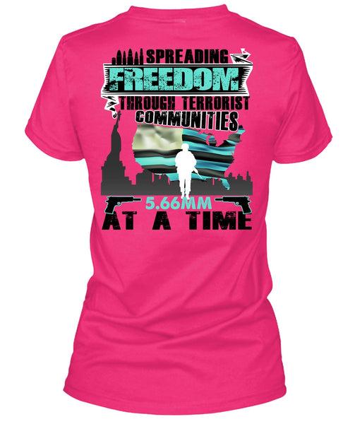 Spreading Freedom T Shirt, I Love Veteran T Shirt