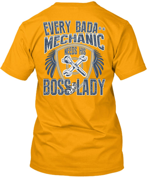 Mechanic Needs His Boss Lady T Shirt, I Love Mechanic T Shirt