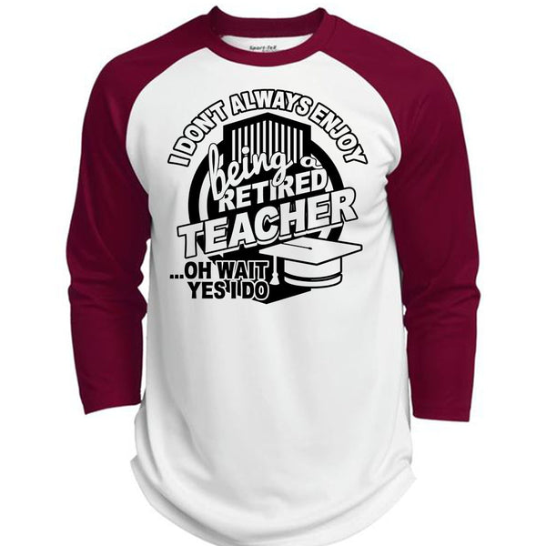 Being A Retired Teacher T Shirt, Calls Me A Teacher T Shirt, Awesome T-Shirts  (Polyester Game Baseball Jersey)
