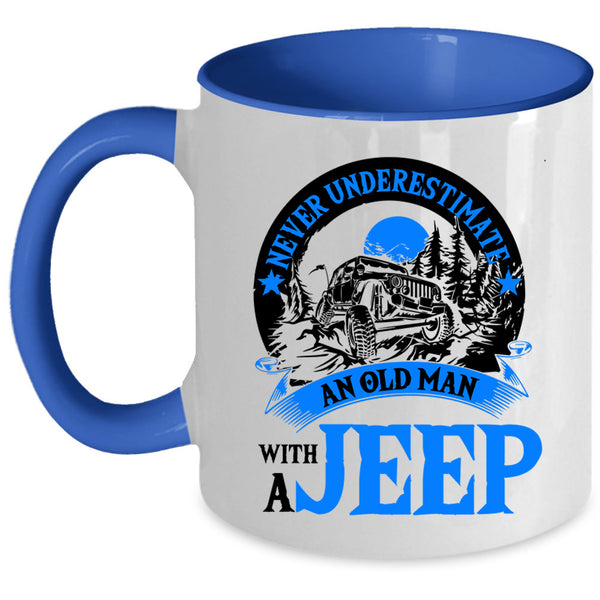 Funny Grandpas Coffee Mug, An Old Man With A Jeep Accent Mug