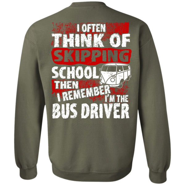Skipping School T Shirt, I Love Bus Sweatshirt
