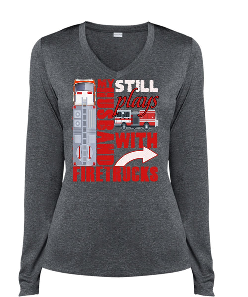 My Husband Still Plays With Firetrucks T Shirt, Being A Husband T Shirt