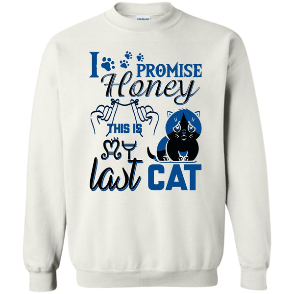 Coolest Cat Lover T Shirt, I Promise Honey Sweatshirt