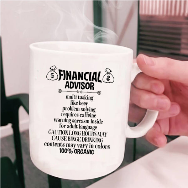 Funny Gift For Financial Advisor Coffee Mug, Financial Advisor Cup