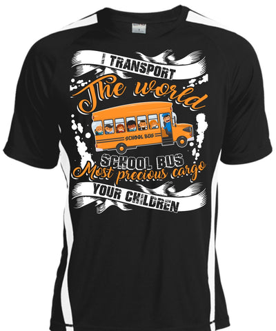 A black t-shirt with the shopify logo