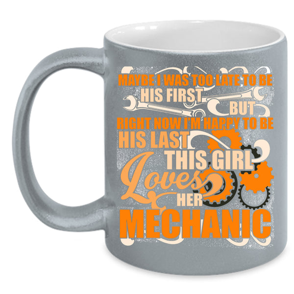 This Girl Loves Her Mechanic Coffee Mug, Cute Love Coffee Cup