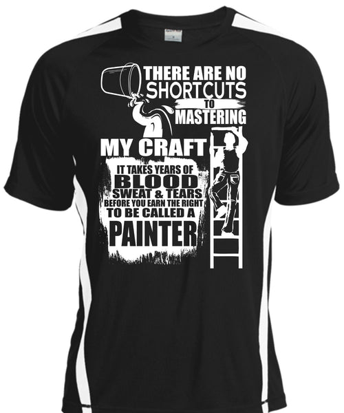 A black t-shirt with the shopify logo