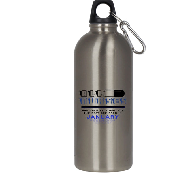 The Best Nurses Are Born In January 20 oz Stainless Steel Bottle,Nurses Outdoor Sports Water Bottle