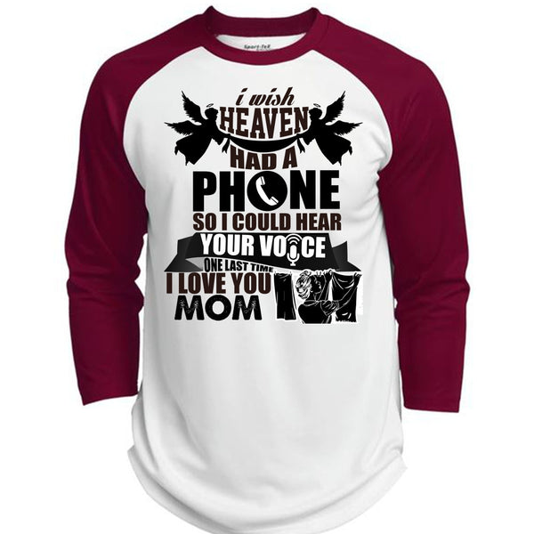 I Wish Heaven Had A Phone T Shirt, Being A Mother T Shirt, Awesome T-Shirts  (Polyester Game Baseball Jersey)