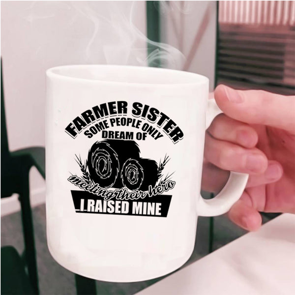 Cool Farmer Sister Coffee Mug, Farmer Sister Cup