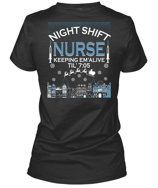 Night Shift Nurse Keeping T Shirt, This Girl Loves Christmas T Shirt