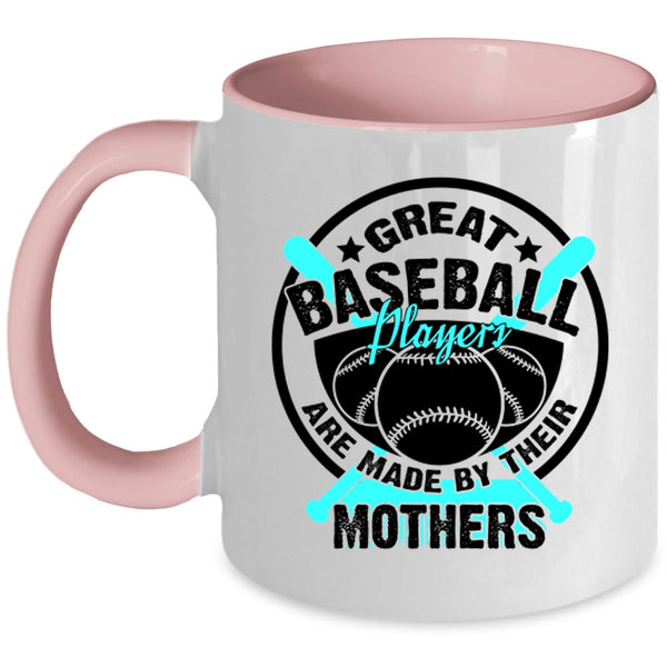 Cool Baseball Mom Coffee Mug, Great Baseball Players Accent Mug