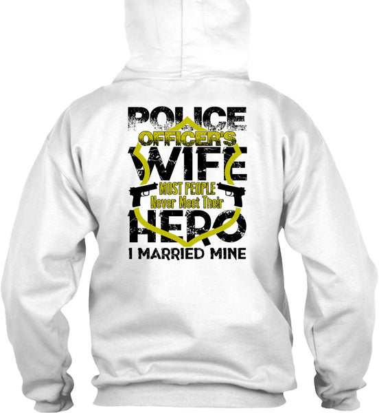 Police Officer's Wife T Shirt, I Love Wife T Shirt