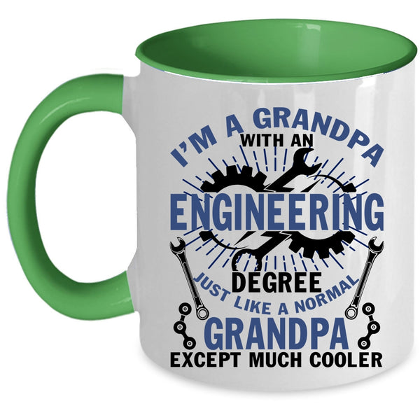 Funny Coffee Mug, I'm A Grandpa With An Engineering Degree Accent Mug