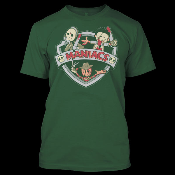 A black t-shirt with the shopify logo