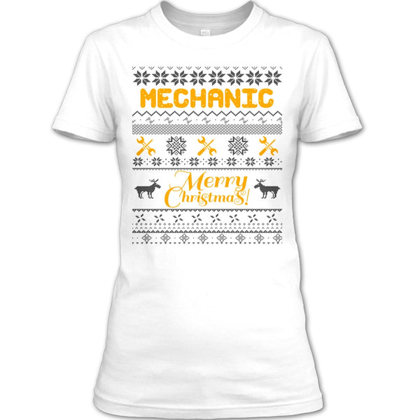 Mechanic Merry Christmas T Shirt, Gift For Merry Christmas T Shirt