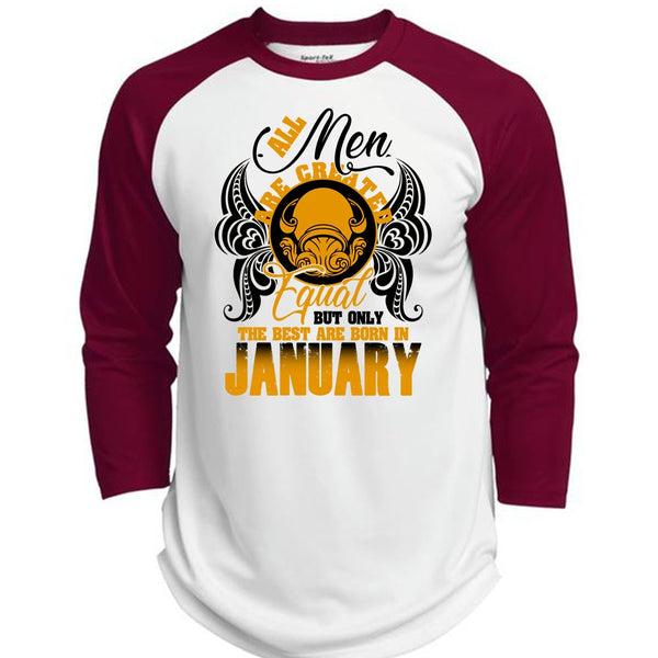 The Best Are Born In January T Shirt, I Love Man T Shirt, Awesome T-Shirts  (Polyester Game Baseball Jersey)
