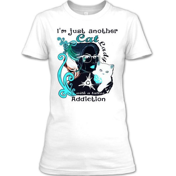 I'm Just Another Cat Lady T Shirt, Coolest Cat Lady T Shirt