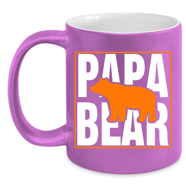 Papa Bear Coffee Mug, Funny Gift For Dad Coffee Cup