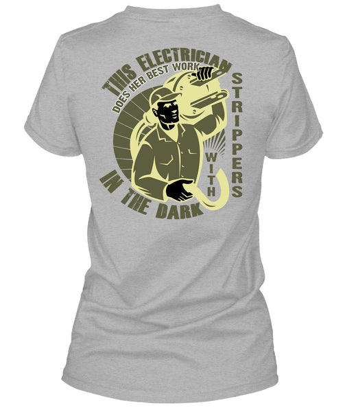 This Is Electrician T Shirt, In The Dark T Shirt