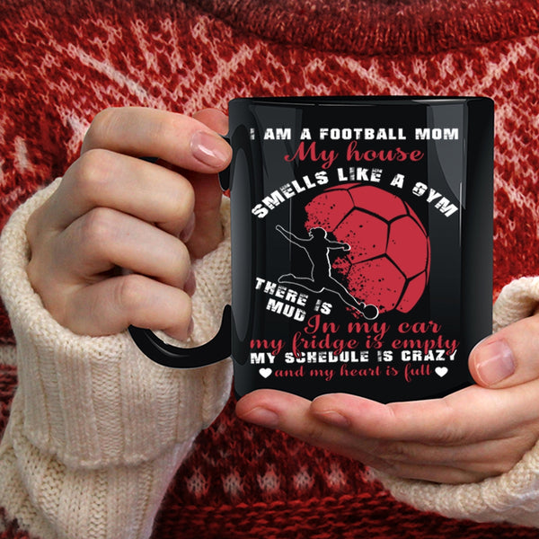 I Am A Football Mom Coffee Mug, Cool Gift For Mom Coffee Cup