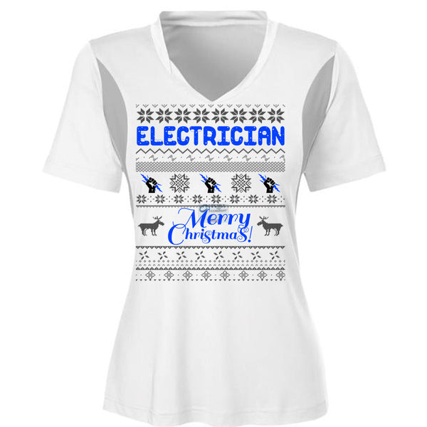 Electrician Merry Christmas T Shirt, Winter Holiday T Shirt, Awesome T-Shirts