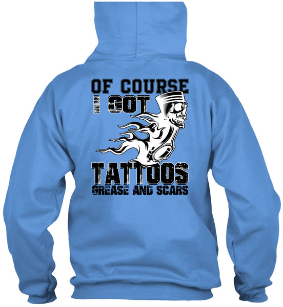 I Got Tattoos Grease T Shirt, Being A Mechanic T Shirt