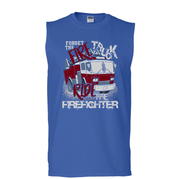 There Are No Ex-Firefighters T Shirt, Our Title Is Earned Never Given T Shirt, Cool T Shirt (Men's Cotton Sleeveless)