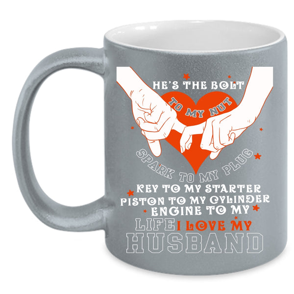 I Love My Husband Coffee Mug, Cute Gift For Wedding Coffee Cup