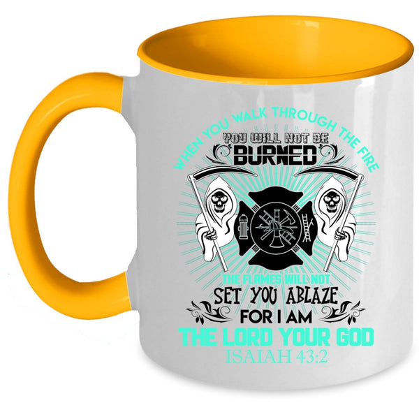 Funny Gift For Fireman Coffee Mug, Best Firefighter Ever Accent Mug