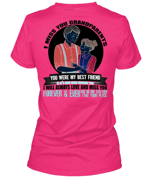 I Miss You Grandparents T Shirt, I Love Nana T Shirt