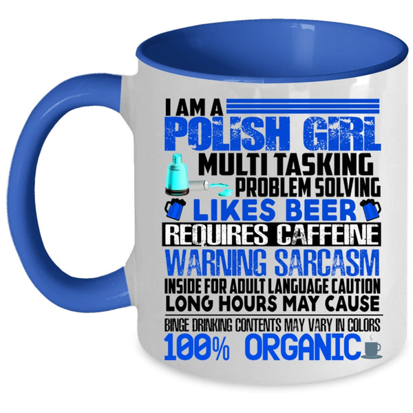 Cute Gift For Polish Girl Coffee Mug, I Am A Polish Girl Accent Mug