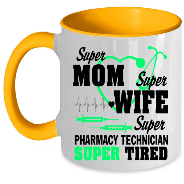 Pharmacy Technician Coffee Mug, Mom Wife Accent Mug