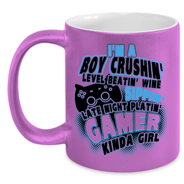 Camper Kinda Girl Coffee Mug, I'm A Boy Crushing Accent Mug