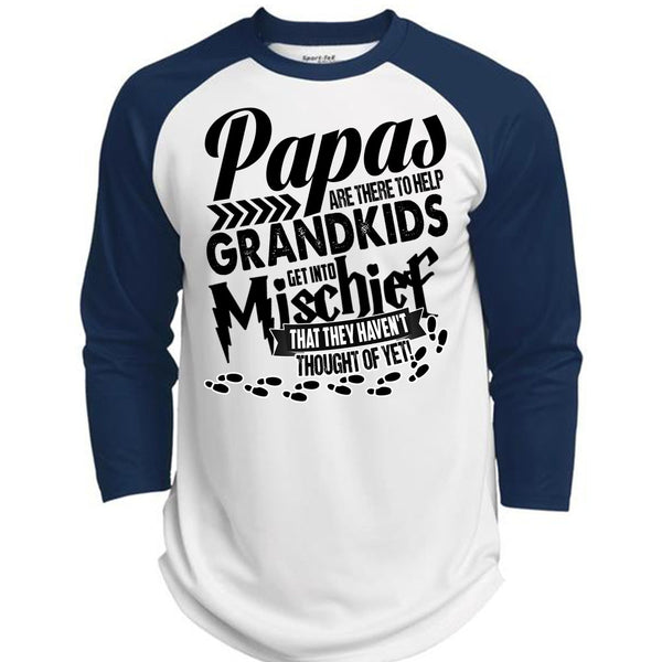 Papas Are There To Help Grandkids T Shirt, I Love Papa T Shirt, Awesome T-Shirts  (Polyester Game Baseball Jersey)