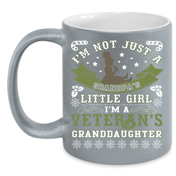 I'm A Veteran's Granddaughter Coffee Mug, Cute Veteran Coffee Cup