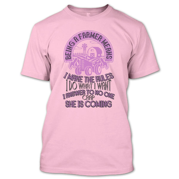 Being A Farmer T Shirt, Gift For Farmer T Shirt