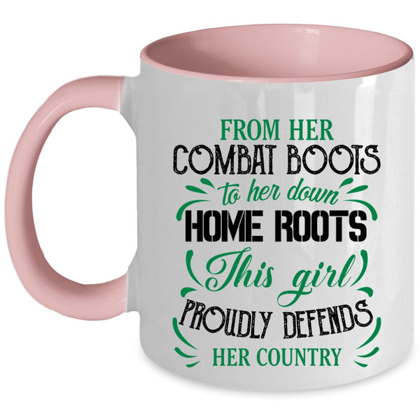 Cute Veterans Coffee Mug, This Girl Proudly Defends Her Country Accent Mug