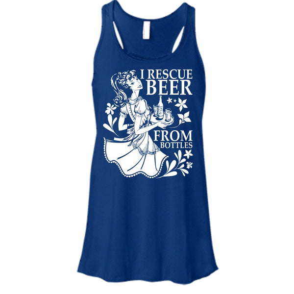 I Rescue Beer From Bottles T Shirt, Coolest Beer Drinker Tank Top