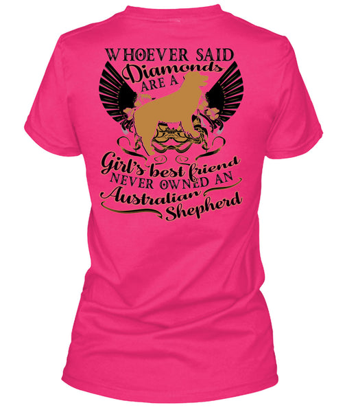 Diamonds Are A Girl's Best Friend T Shirt, I Love My Dog T Shirt