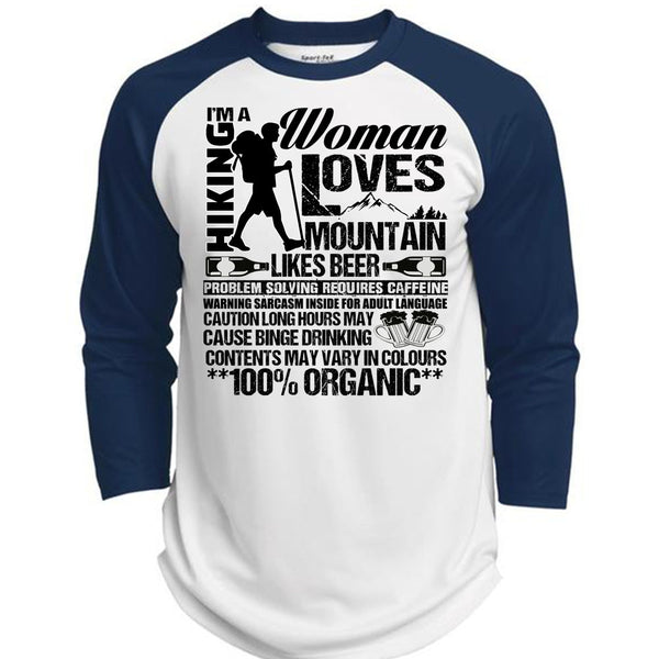 I'm A Hiking T Shirt, I Love Hiking T Shirt, Awesome T-Shirts  (Polyester Game Baseball Jersey)