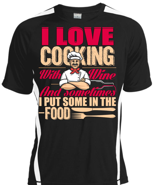 A black t-shirt with the shopify logo